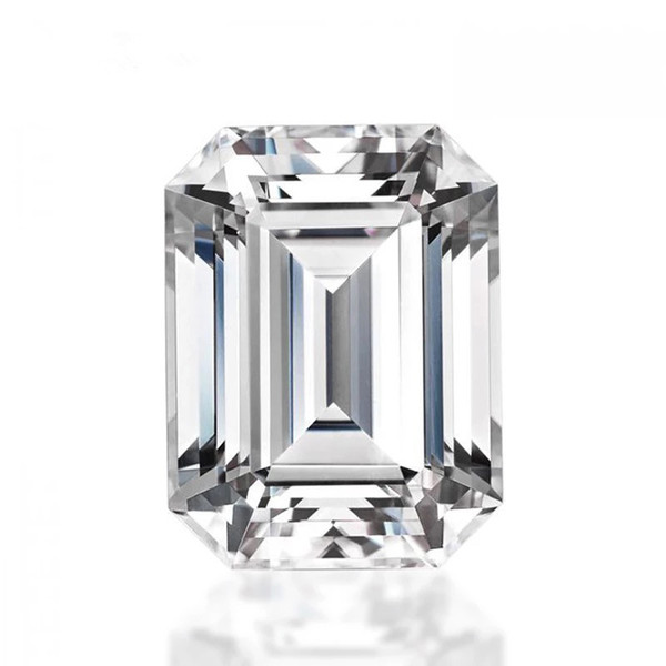 0.2Ct~12.0Ct(2*4MM~12*14MM)Emerald Cut With Certificate D/F Color VVS Clarity Test Positive Synthetic Lab Certified Diamond Moissanite Stone