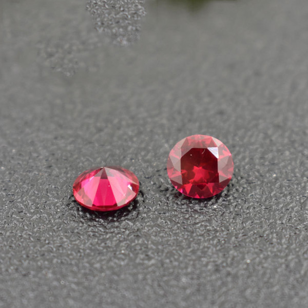 1000pcs/Lot Synthetic Ruby Stone Cubic Zirconia Birthstones Round 2mm Jaunary To December 12 Colors Loose Diamond For Jewelry Making