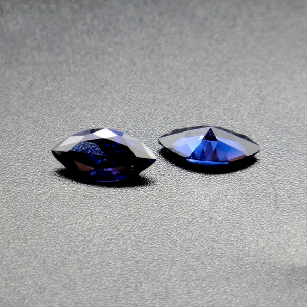 Blue Corundum 1.5x3mm-8x16mm 10 Sizes Marquise Cut High Quality 3A Synthetic Loose Gemstone Wholesale For Jewelry Making 200pcs/lot