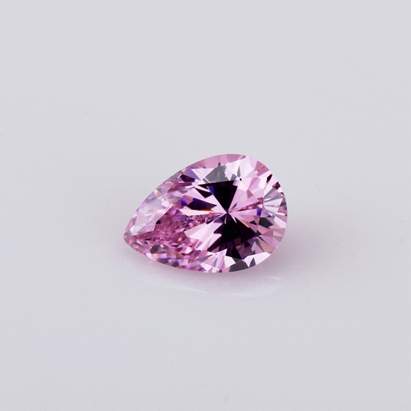 10x12mm-13x18mm 4 Sizes High Quality 3A Cubic Zirconia Pink CZ Pear Cut Loose Gemstone Wholesale For Jewelry Making 100pcs/lot