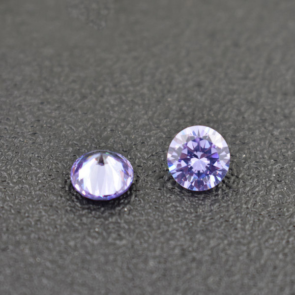 1000pcs/lot Cheap Price Color CZ Stone 3A Lavender European Star Cut Round 0.8-1.5mm Synthetic Cubic Zirconia For Jewelry Making