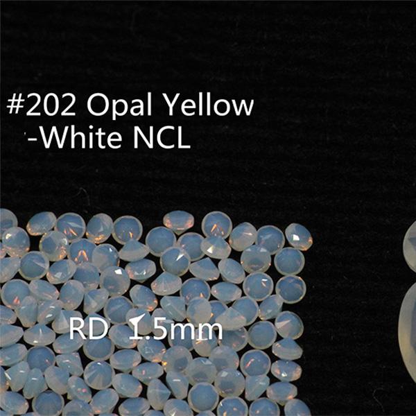 1.75mm Round Nanogem Crystal White Colors Facet Cut Top Quality Thermostable Synthetic Loose Gemstone For Jewellery 1000pcs Per Color A Lot