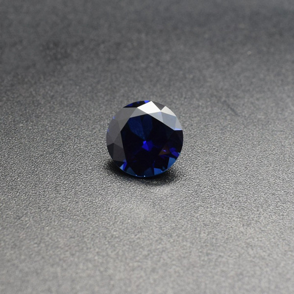 2.25-4.5mm Round Sapphire Blue Corundum Good Cut Lab Created Loose Stone 3A High Quality Cubic Zirconia For Jewelry Locket 1000pcs/lot