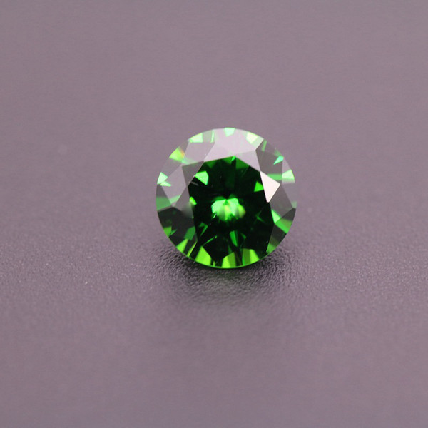 2.25-4.5mm Round Emerald Green CZ Good Cut Lab Created Loose Stone 3A High Quality Cubic Zirconia For Jewelry Locket 1000pcs/lot