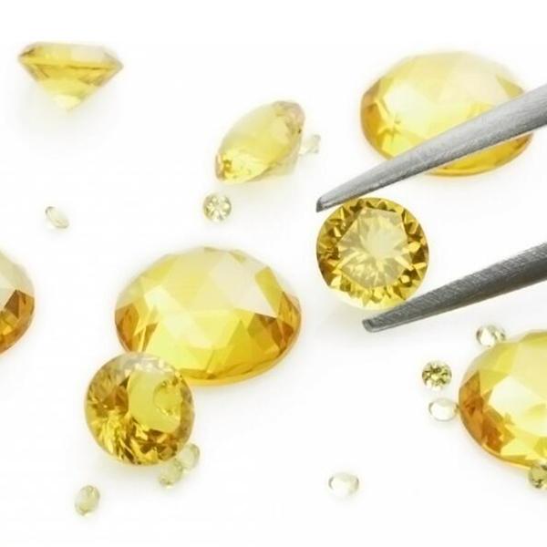 Round 1.0-3mm #1025 Light Greenish Yellow High-end Fact Cut Nano Crystal Thermostable Synthetic Loose Gemstone For Jewelry 1000pcs/Lot