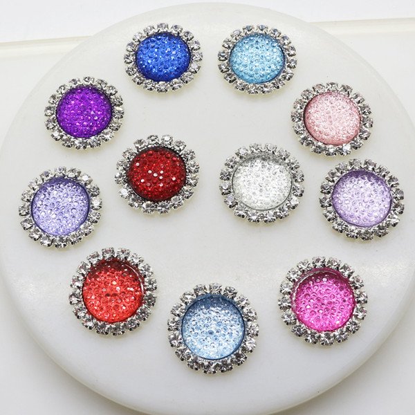 50pcs/lot Acrylic Crystal Button Sky Stars Diamond Rhinestone Buttons for Wedding Hair&Scarpbooking Decoration Craft Accessories