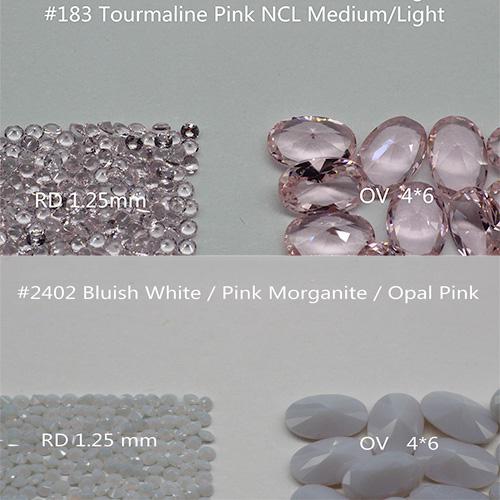 Pink Color 1.5mm Round Nanogem Crystal Facet Cut Top Quality Thermostable Synthetic Loose Gemstone For Jewellery 1000pcs Per Color A Lot