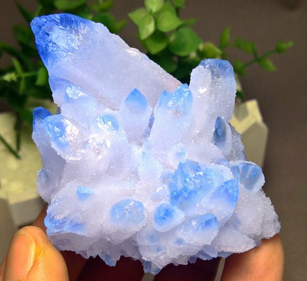 Rare!Rare!Rare! Natural Crystal, Jeode,Crystal cluster,blue , Home Decor,Crystal flower Crystal hole