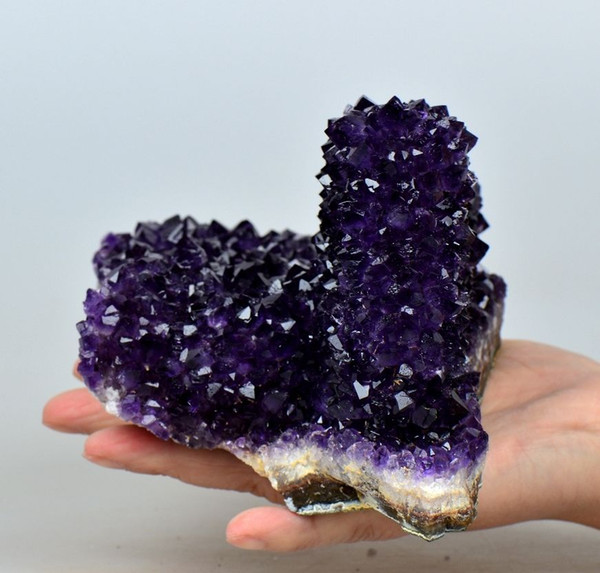 100g EXTRA A URUGUAYAN AMETHYST GEODE CLUSTERS FORMATION FLOWERS