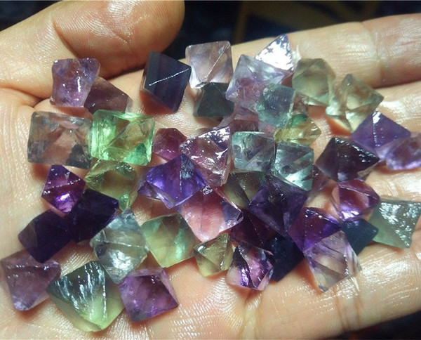 100g Natural Fluorite Crystal Point Cut Polished China