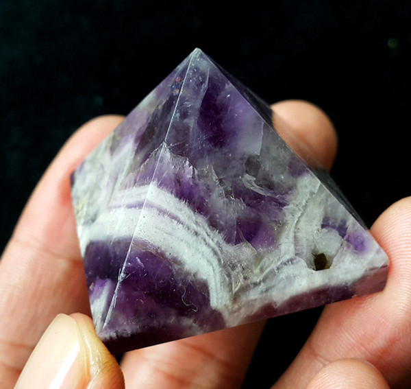 Production of natural amethyst dream about 3-4cm Pyramid