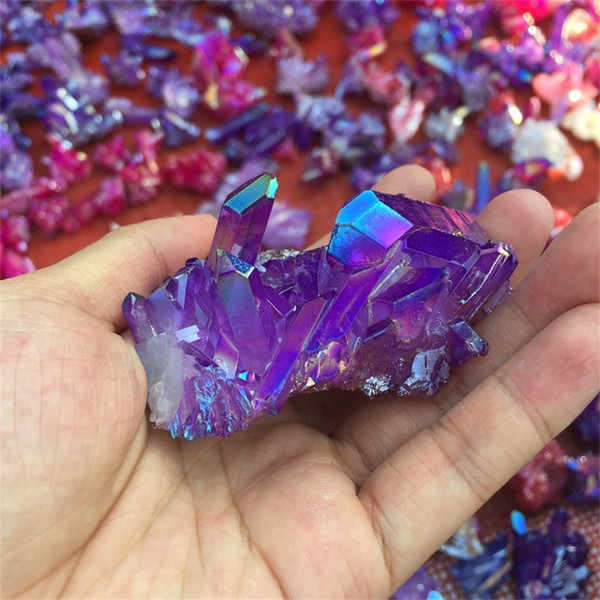 About 70g Pure natural colorful chrysanthemum-shaped crystal crystal clusters