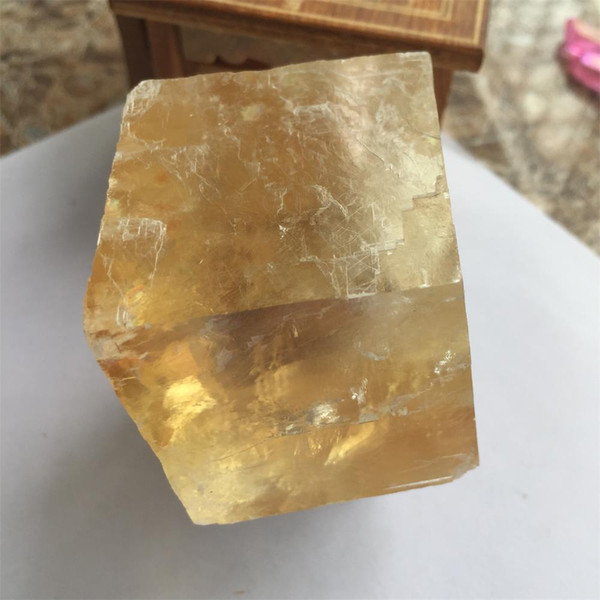 1PCS about 150g natural beautiful calcite stone handle pieces