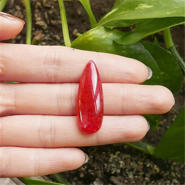 23.33 carat Natural Rhodonite Garnet Loose Gemstone Cabochon NGTC Certificate Brazil Bare Stone Surface