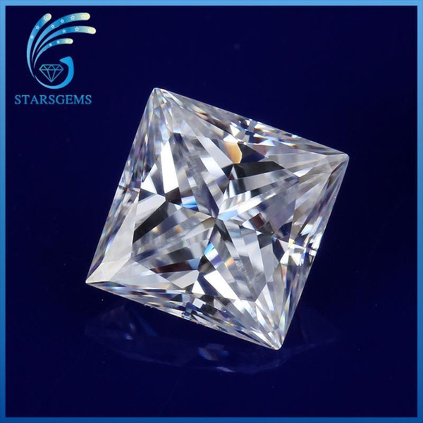 DEF color Clear white 5.5*5.5mm princess cut moissanites loose stone for jewelry making