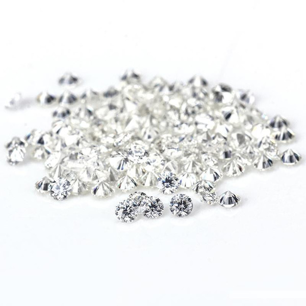 20pcs pack Test positive 1.5mm round shape brilliant cut moissanites loose gemstone beads for jewelry making