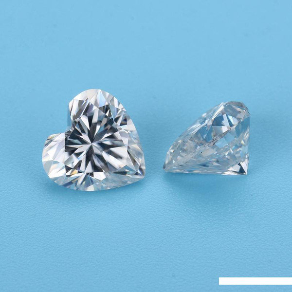 Test positive very good quality GH color 5*5mm heart shape loose moissanites gems stones for jewelry