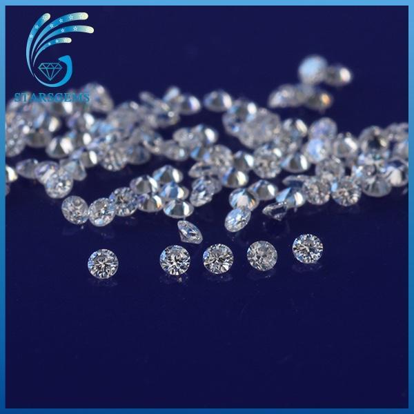 H near white color 50pcs/pack 0.8mm round shape brilliant cut moissanites loose stone beads for jewelry making retail price