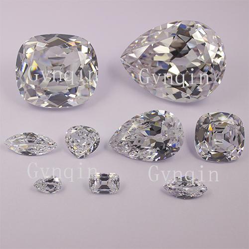 free shipping by DHL white cz Cullinan Diamond Collection 9pcs per set loose cubic zirconia gem stones