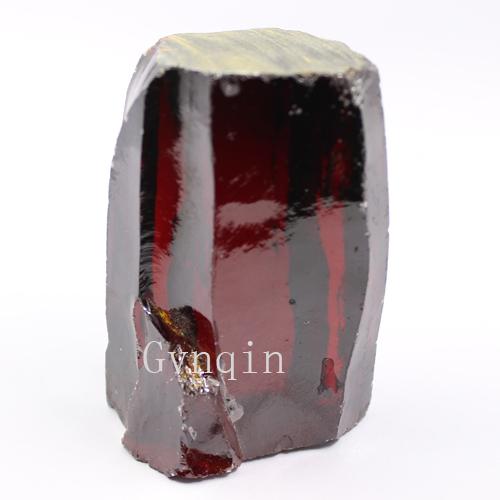 DHL free shipping raw cz 1kg uncut garnet cubic zirconia rough from China