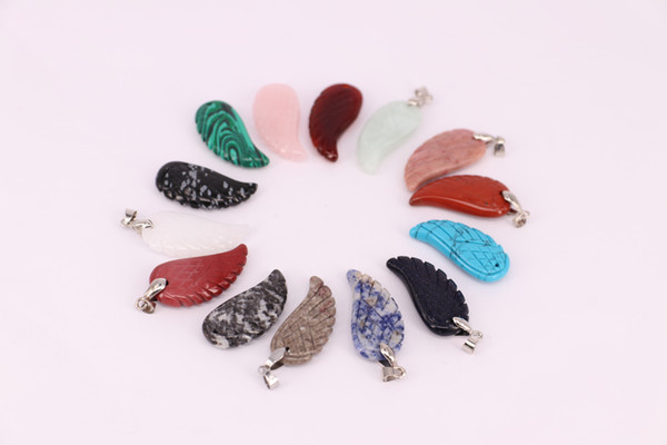 gains bird wing pendant ,charms in colors for jewelry making,free shipping