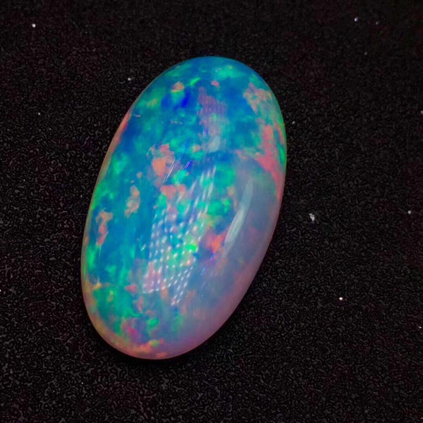 White Opal Natural 16.7ct Oval Cut White Opal Gemstones Loose Stones for Jewelry Making for Necklace Making