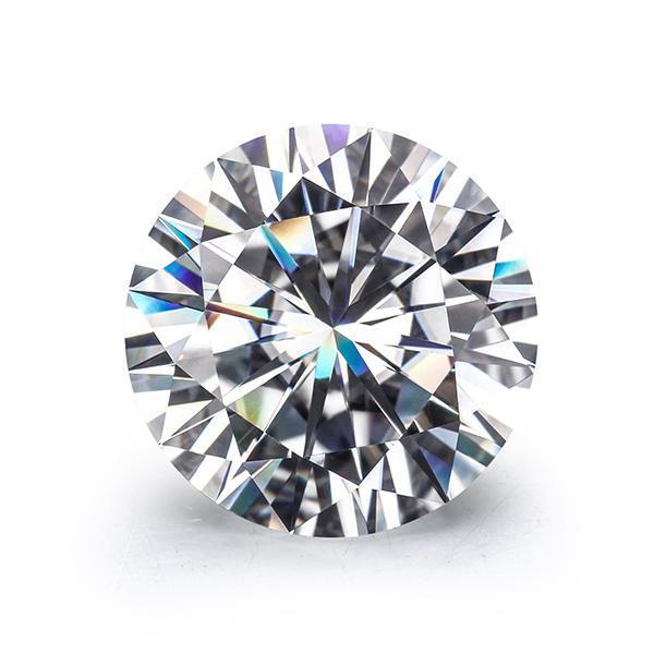 Round Brilliant Cut 6.5mm 2pcs, 7.5mm pcs, EF Color 11mm pcs blue color Lab Created Moissanites.
