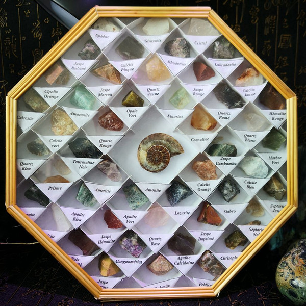 Natural Mineral Crystal Collection Set - 49 Different Stone And Mineral Specimen Box,Beautiful Specimen Trade The Battle Wholesale