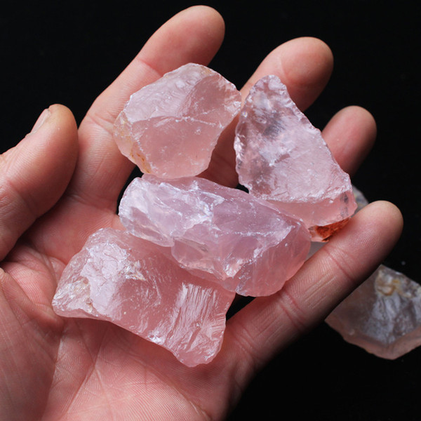 50G Natural Raw Pink Rose Quartz Crystal Stone Specimen Healing crystal love natural stones and minerals fish tank stone