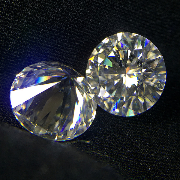 Round Brilliant Cut 1.0ct Carat 6.5mm F Color Moissanite Loose Stone VVS1 Excellent Cut Grade Test Positive Lab Diamond