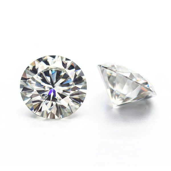 one piece each IJK color 7.0mm 7.5mm round moissanites loose stone for engagement rings good quality