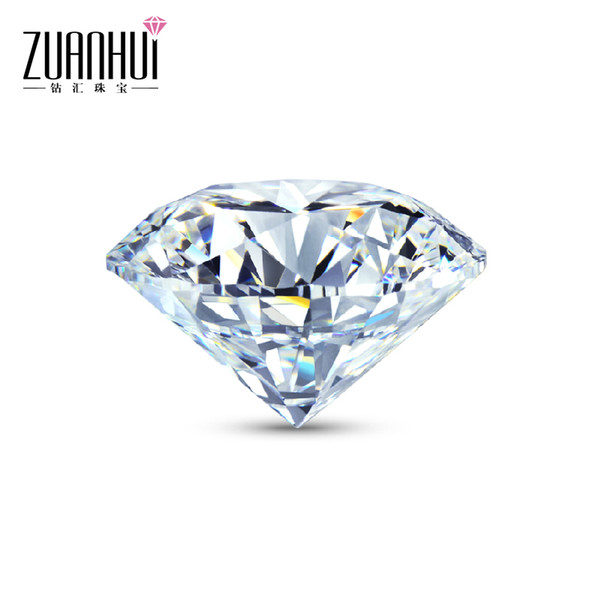 ZUANHUI Excellent cutting Color D Clarity SI 0.3ct Round GIA Naked Diamond