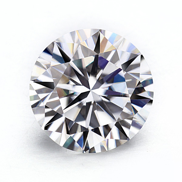 3.0mm-10.0mm Most Brilliant Synthetic White Round Moissanite Stones DEF Near Colorless Loose Moissanite Beads