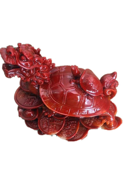 Antique miscellaneous Shoushan stone carving designer to create a town house Lucky Fortune Dragon Turtle craft gift small ornaments