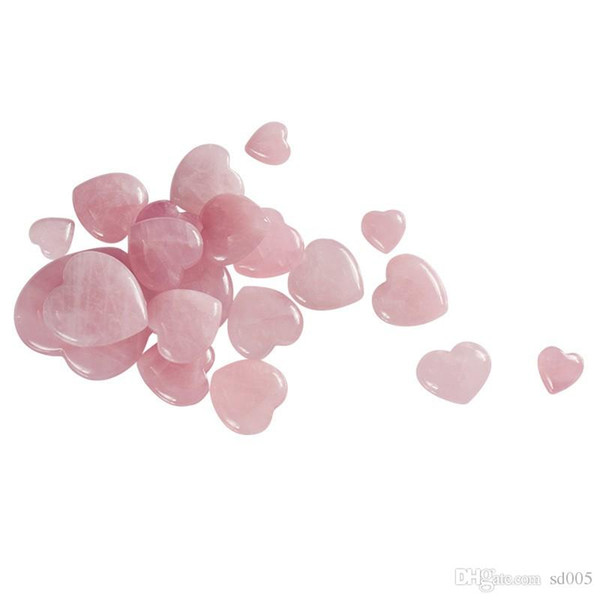 Crystal Quartz Carved Palm Healing Stone For Home Decoration Gems Pink Natural Rose Love Heart Shape Healing Stone 4dy BB