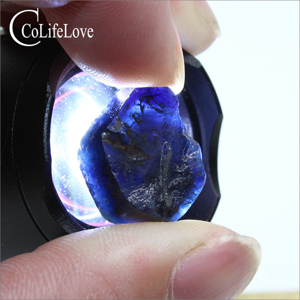 Only one piece 20.8 ct raw sapphire stone real sapphire mine stone from Chinese mine ore specimens collection