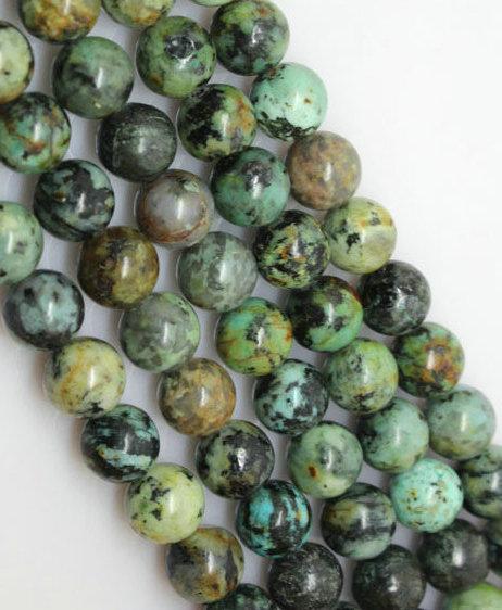 144pcs/lot 8 mm beads African Turquoises Stone Round loose beads semi-precious natural gemstones DIY jewelry Making