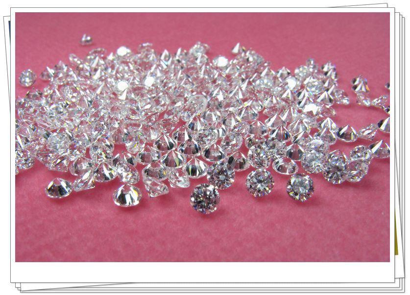 CZ stones (Cubic Zirconia Stone) Round 1.4mm Grade Hearts&Arrows Synthetic Gems CZ-01-4