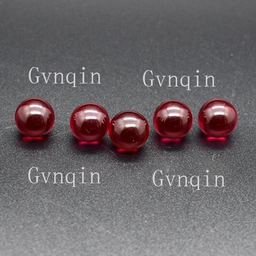 150pcs/lot free shipping by DHL 3A lab created ruby#5 beads smooth no hole Machine Cut loose round bead stones