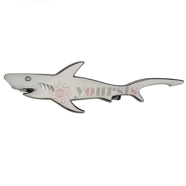 Yoursfs Fashion Shark Design Tie Bar for Men Polished Tie Pin Necktie Clip Accessory With Box