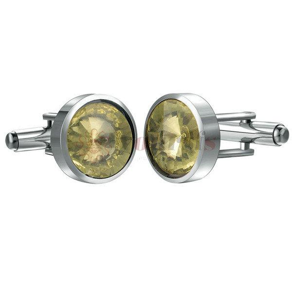 Yoursfs Round Mens Cufflinks and Studs Set for Tuxedo Dress Shirt - Wedding Business Party Accessories