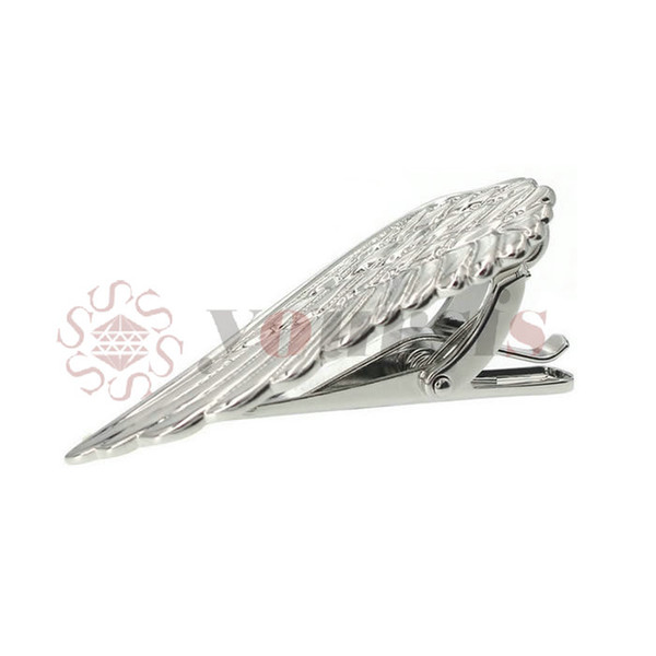 Yoursfs Feather Necktie Tie Bar Wedding Party Shirt Pocket Mens Tie Clips Exquisite Wing Shape Fashion Tie Clip