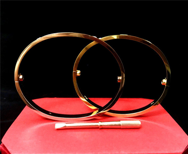 new style men and women Love screw bracelets silver rose gold bangle with screwdriver Bracelet for lovers Jewelry