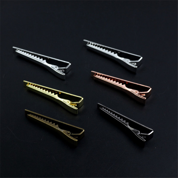 BoYuTe BoYuTe 10Pcs 55*5MM Plain Tie Clip Classic Style 7 Colors Plated Mens Tie Clip Fashion Jewelry