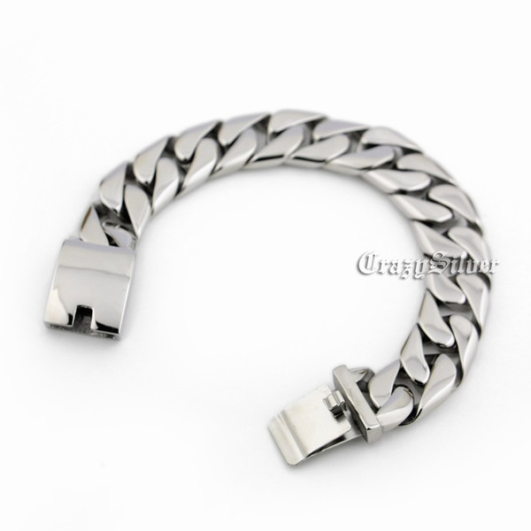 9 Lengths 316L Stainless Steel Mens Biker Rocker Bracelet 5T012