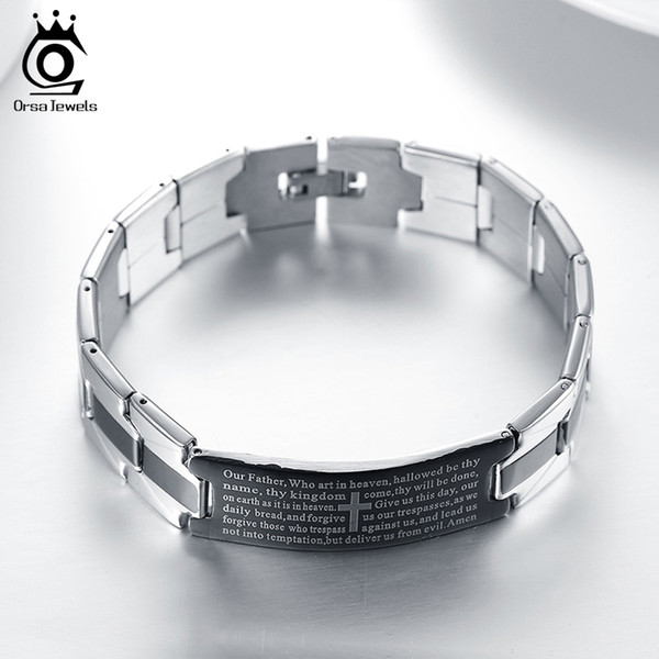 20 CM Length Fashion Trendy Birthday Gift Stainless Steel Men's Bracelet Wholesale Bracelet & Bangle Jewelry GTB14