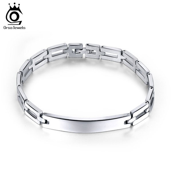 Classic Simple Design Bracelets Fashion Male Jewelry for Best Friends Stainless Steel Men Bangle Bracelet GTB40