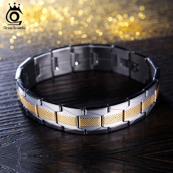 New Fashion Style Stainless Steel 18K Gold Plated Bracelet for Men's Gift Personality Personality Jewelrys GTB07