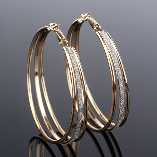 Fashion jewelry New Design u shape small circle silver earings Hollow tip clip cuff earrings Factory manchette Wholesale