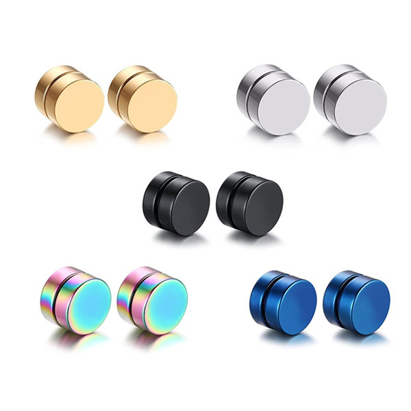 Korean titanium steel ear nail magnetic Ear clip for men Personality jewellery fashion mens single Earrings wholesale